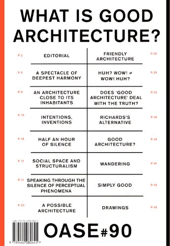 OASE 90 : What is good Architecture?