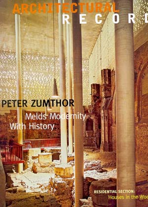 Atchitectural Record 01/2008 PETER ZUMTHOR