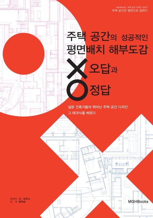 주택 공간의 성공적인 평면배치 해부도감 오답(x)과 정답(O)